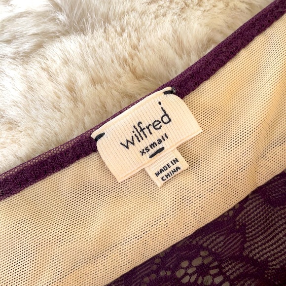 SOLD | Wilfred Purple Lace Corset Tank - Picture 4 of 5